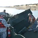 Cal Guard bridges over Black Butte Lake waters