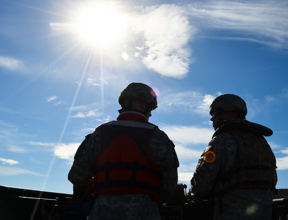 Cal Guard bridges of Black Butte Lake waters