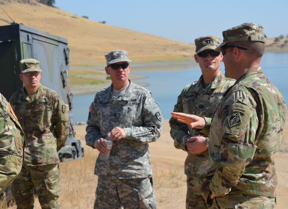 Cal Guard bridges over Black Butte Lake waters