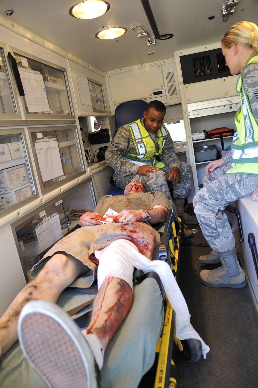 403rd ASTS conducts mass casualty exercise