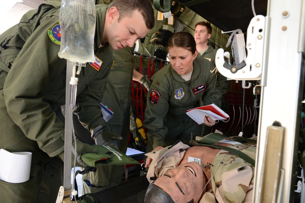 Hurricane Hunters Fly Aeromedical Evacuation Training Mission