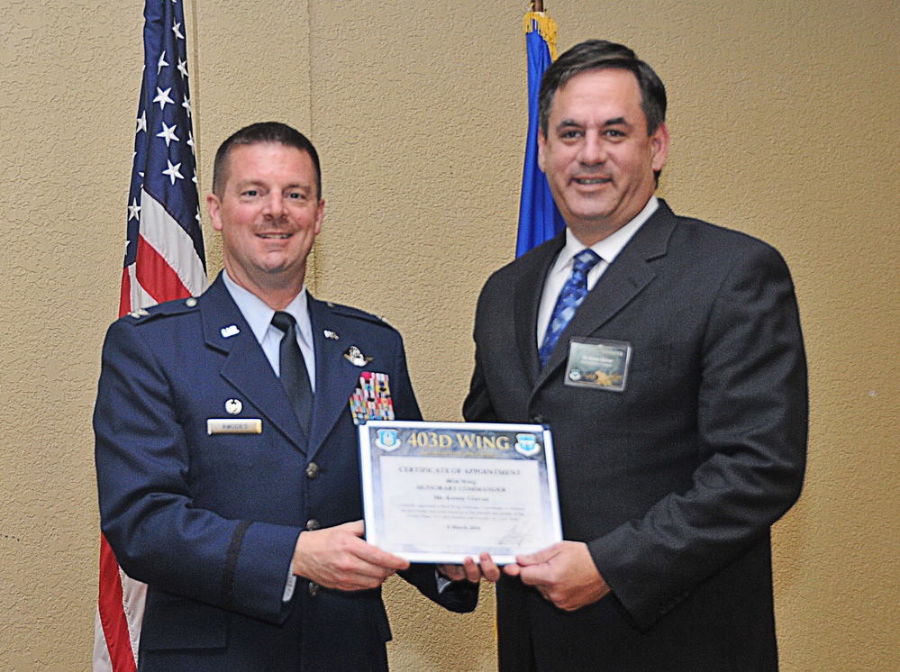 403rd Wing inducts new honorary commanders