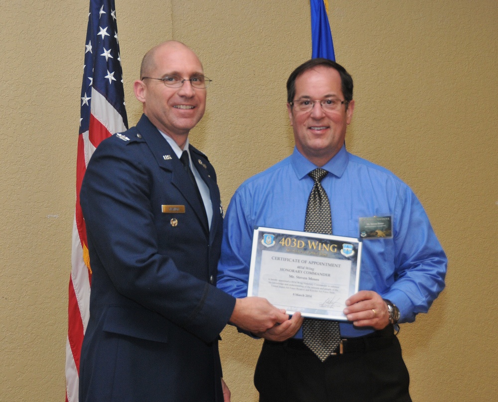 403rd Wing inducts new honorary commanders