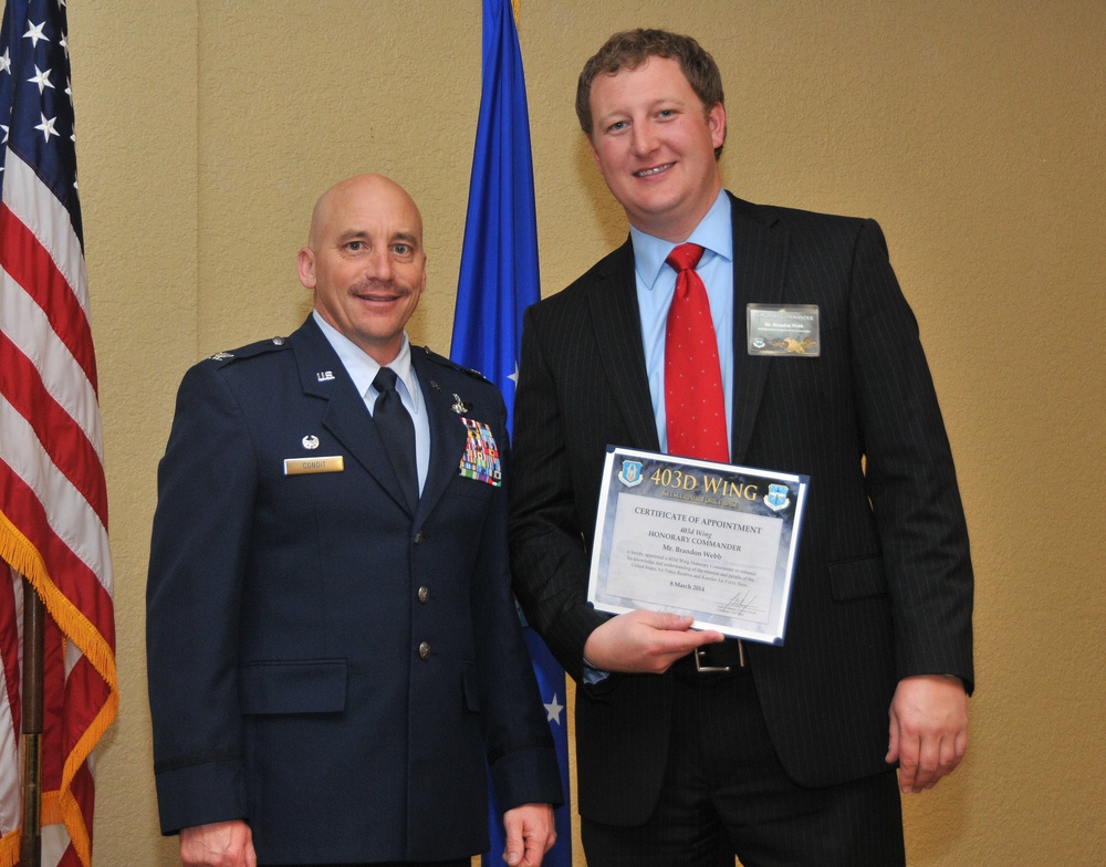 403rd Wing inducts new honorary commanders