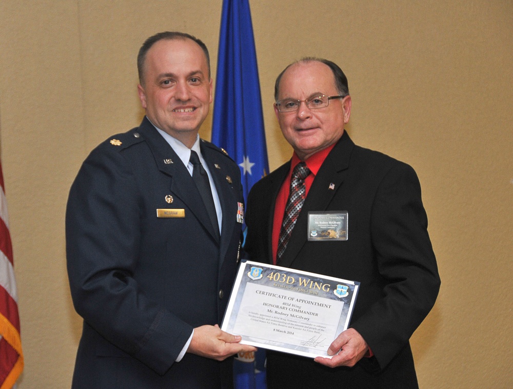 403rd Wing inducts new honorary commanders