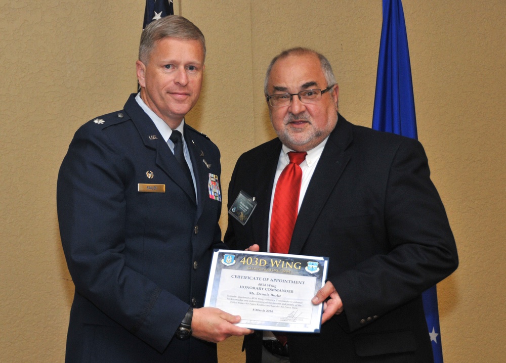 403rd Wing inducts new honorary commanders