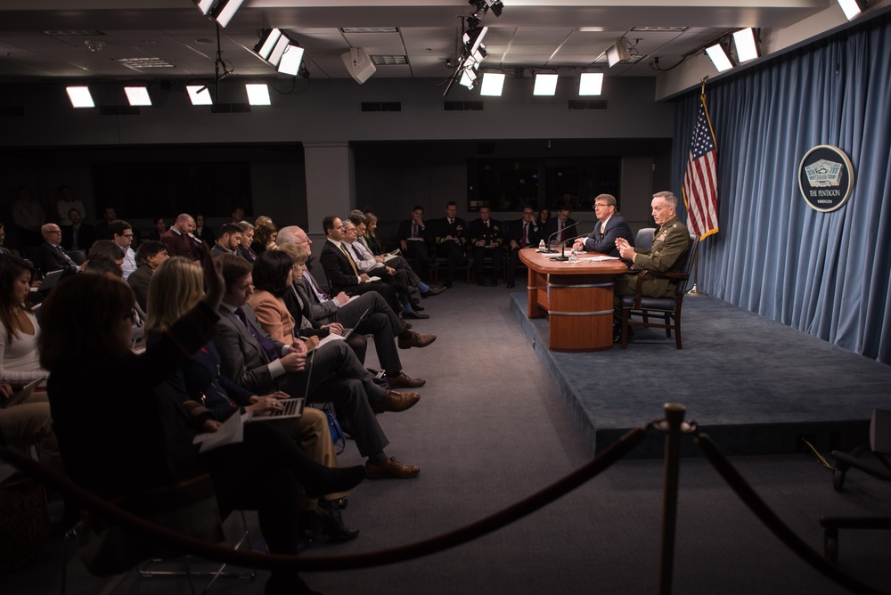 CJCS and SECDEF Carter hold last press conference together