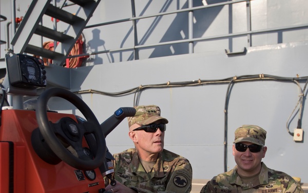 Lt. Gen. Luckey tours USAR boating capabilities