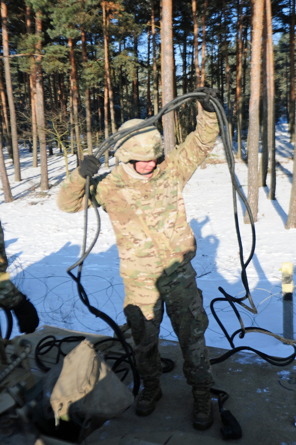 ‘Silver Lions’ offload vehicles and get ready for training