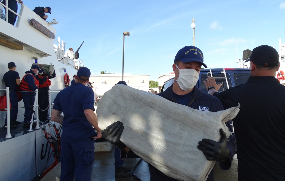 Coast Guard offloads $30 million worth of seized cocaine in San Juan, Puerto Rico