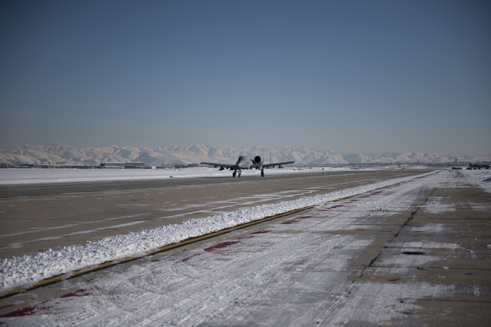 A-10s take flight after winter storm