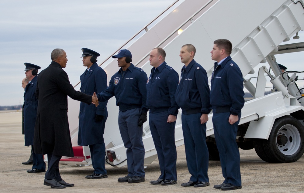 89th AW supports president’s farewell flight