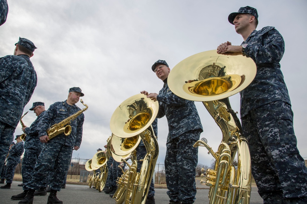 The U.S. Navy Band rehearsal