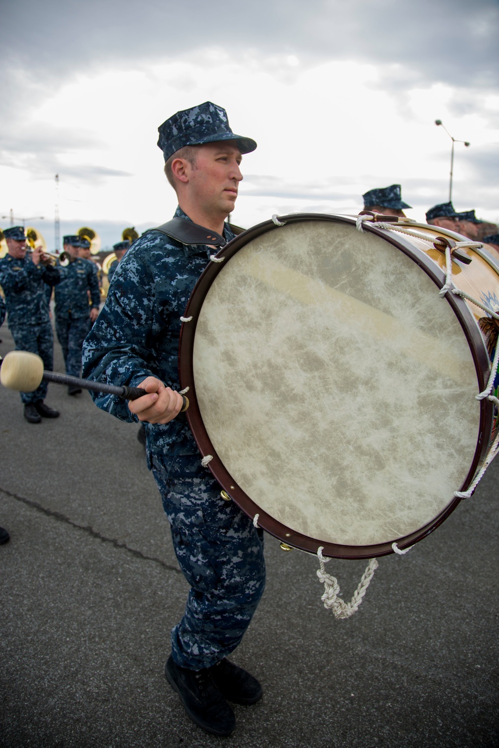 The U.S. Navy Band rehearsal