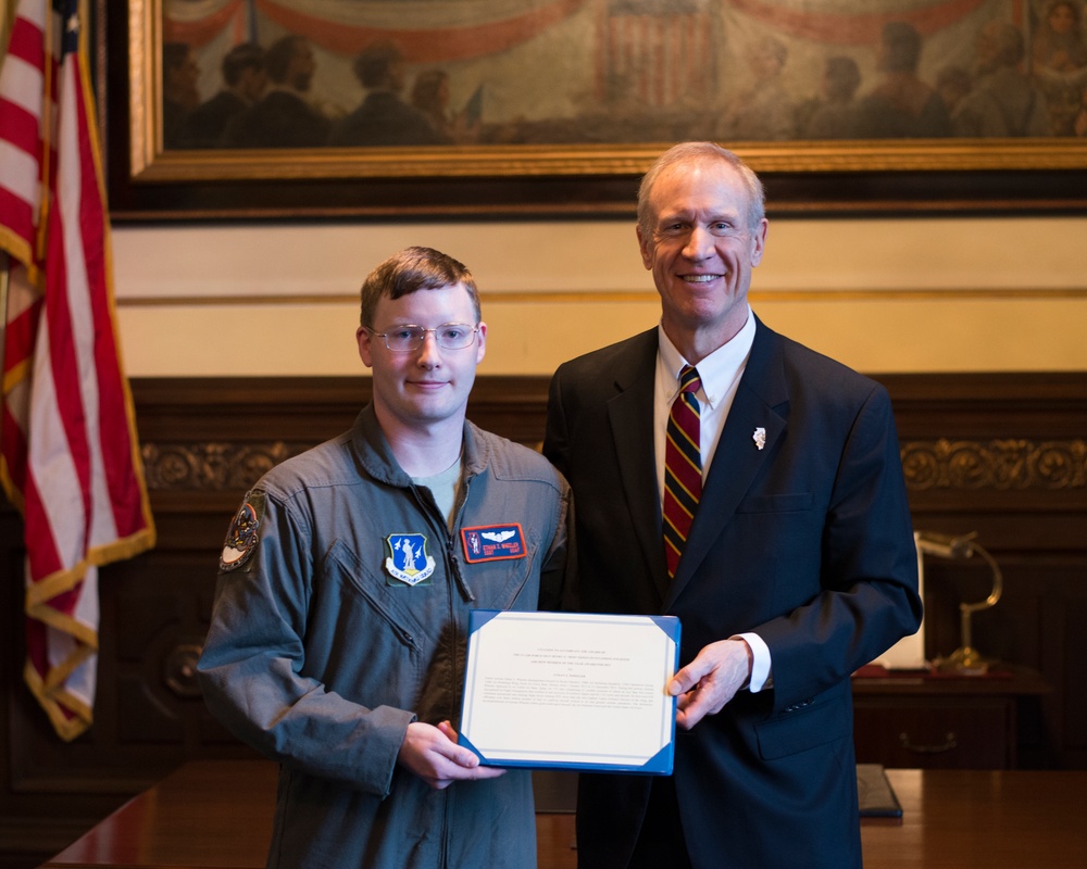 Governor Meets With Airman of the Year Recipient
