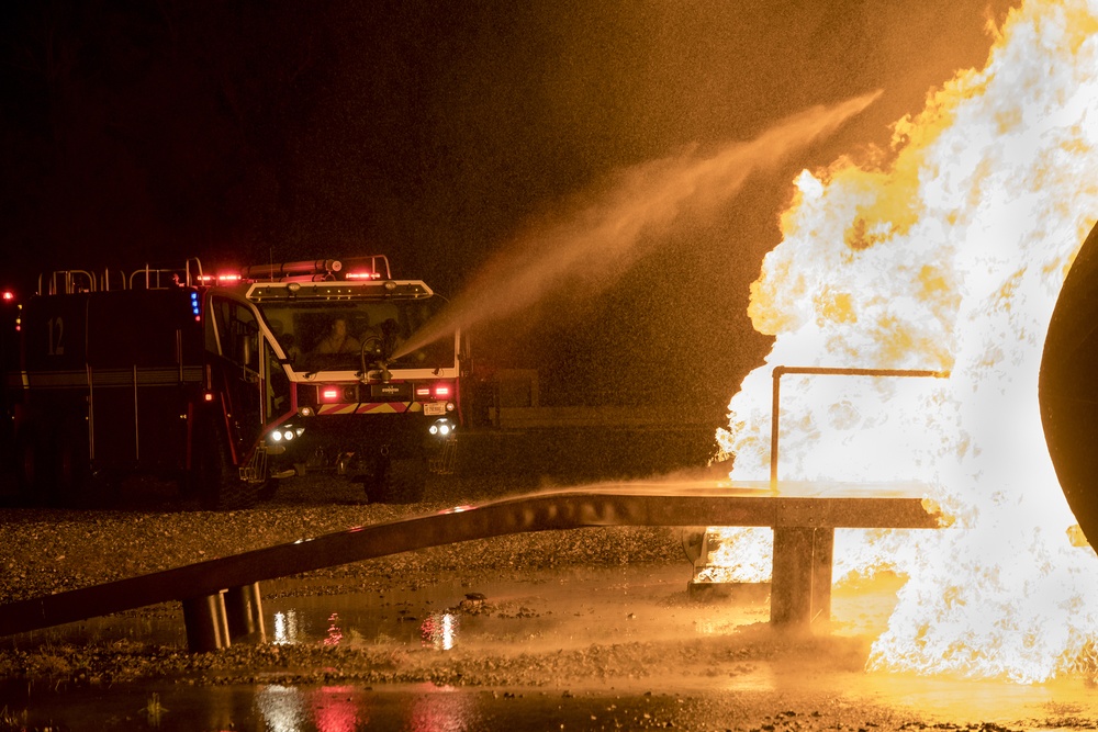 23d CES extinguishes night fire