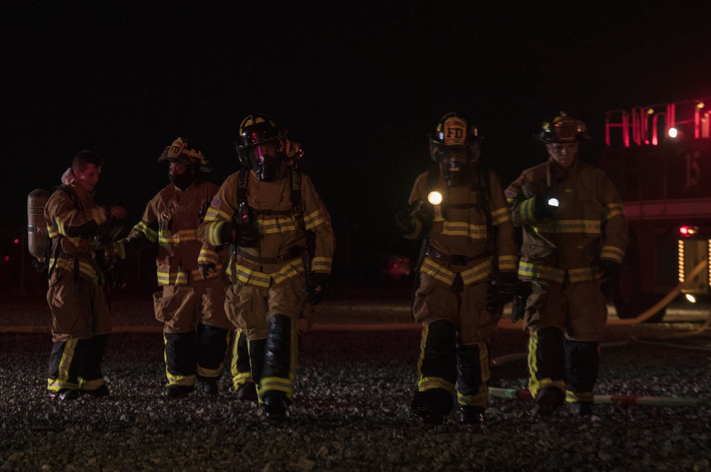 23d CES extinguishes night fire