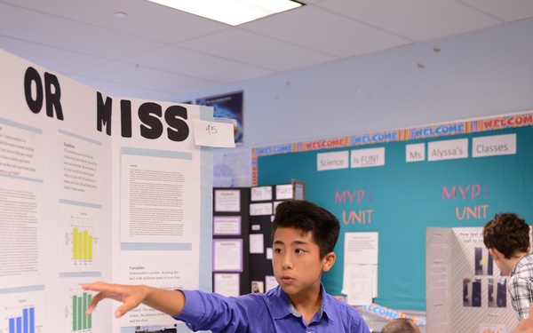 Coast Guard helps judge science fair at local school on Oahu