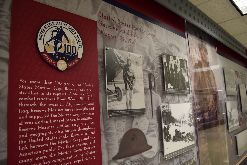 Marine Corps Reserve Centennial Exhibit Unveiled at Pentagon