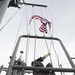 Retiring U.S. Navy Captain's flag is flown aboard USS Bonhomme Richard