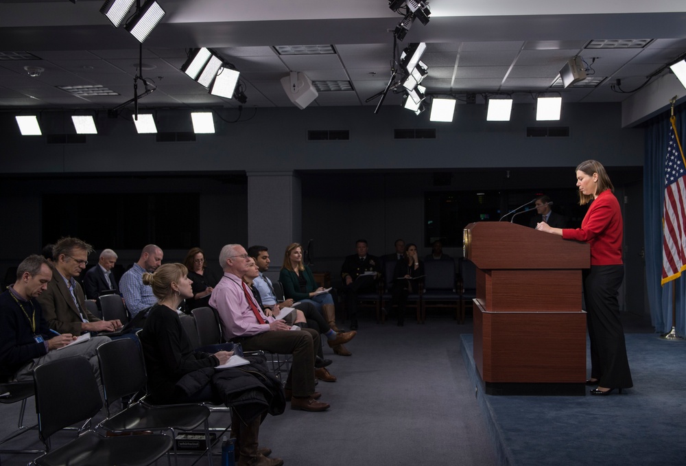Press secretary, acting ASD for international affairs brief reporters