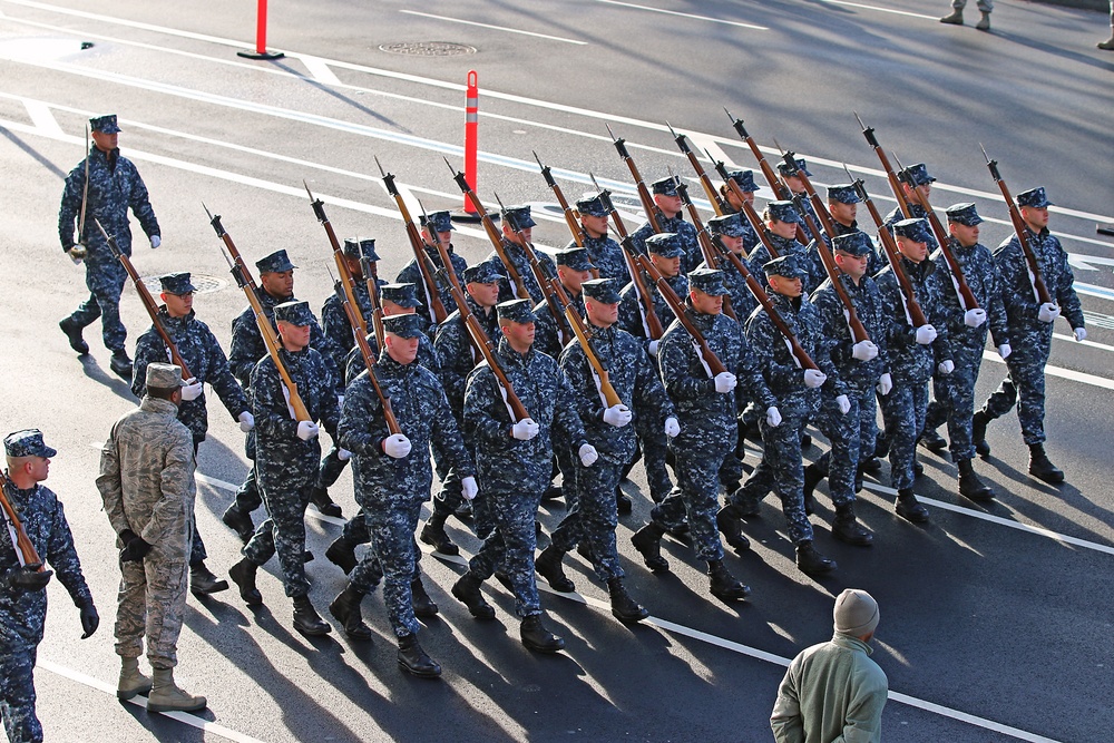 Navy Presidential Escort Inauguration Rehearsal