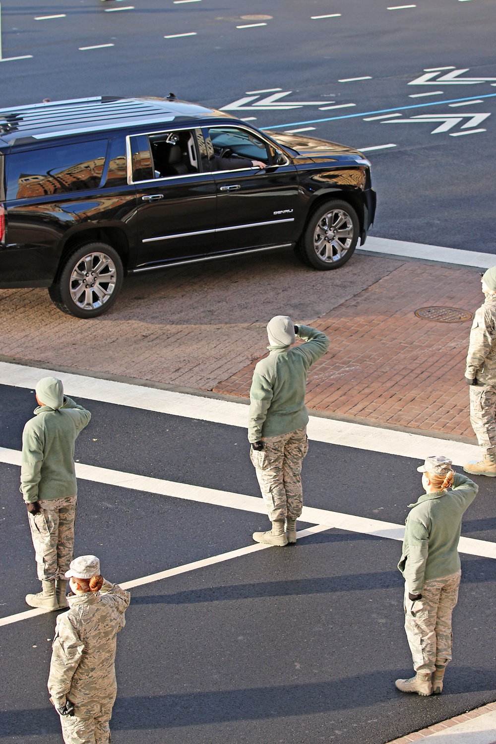 U.S. Air Force cordon Inauguration Rehearsal