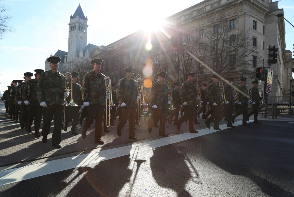 Rehearsal of the inaugural parade