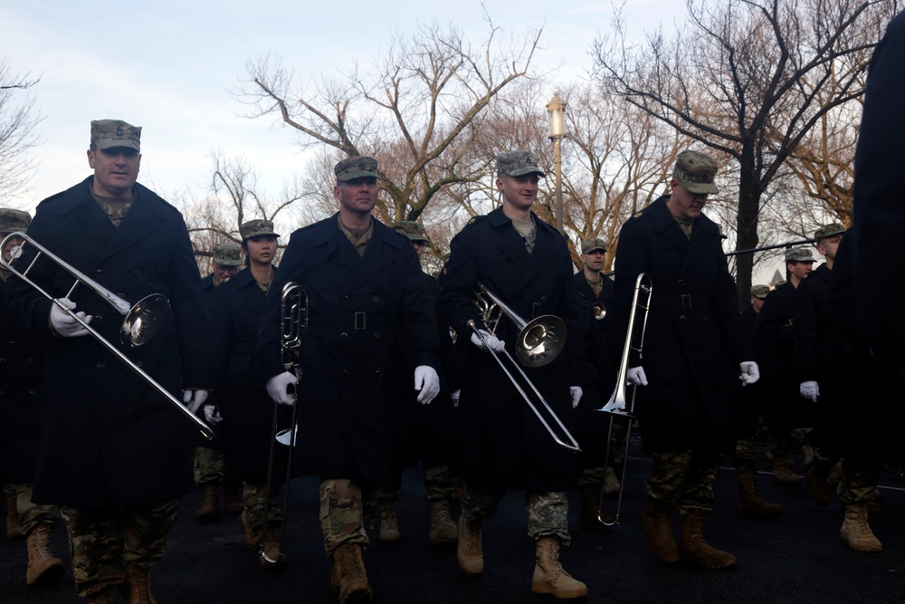 Units rehearse for 2017 inaugural parade