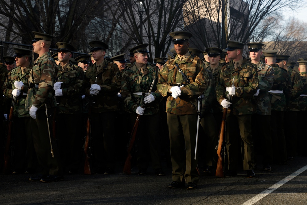 Units rehearse for 2017 inaugural parade