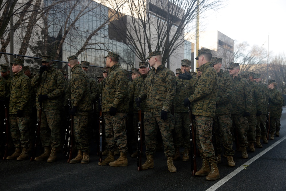 Units rehearse for 2017 inaugural parade