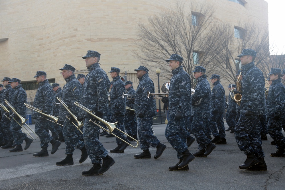 Units rehearse for 2017 inaugural parade