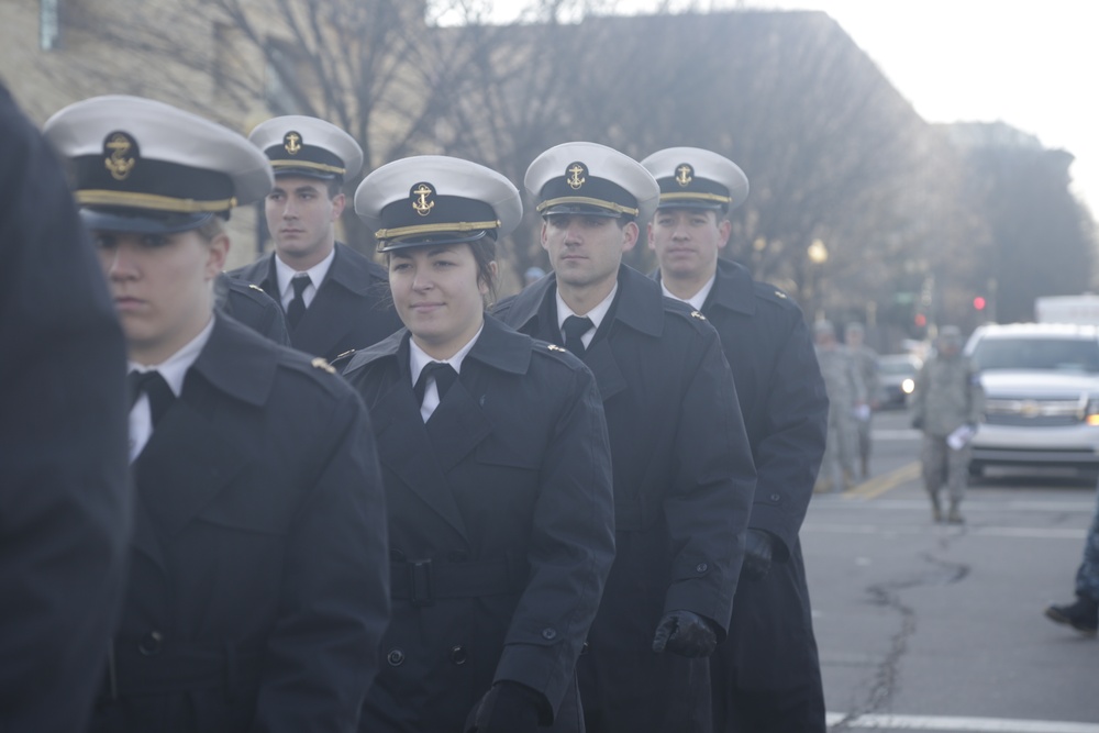 Units rehearse for 2017 inaugural parade