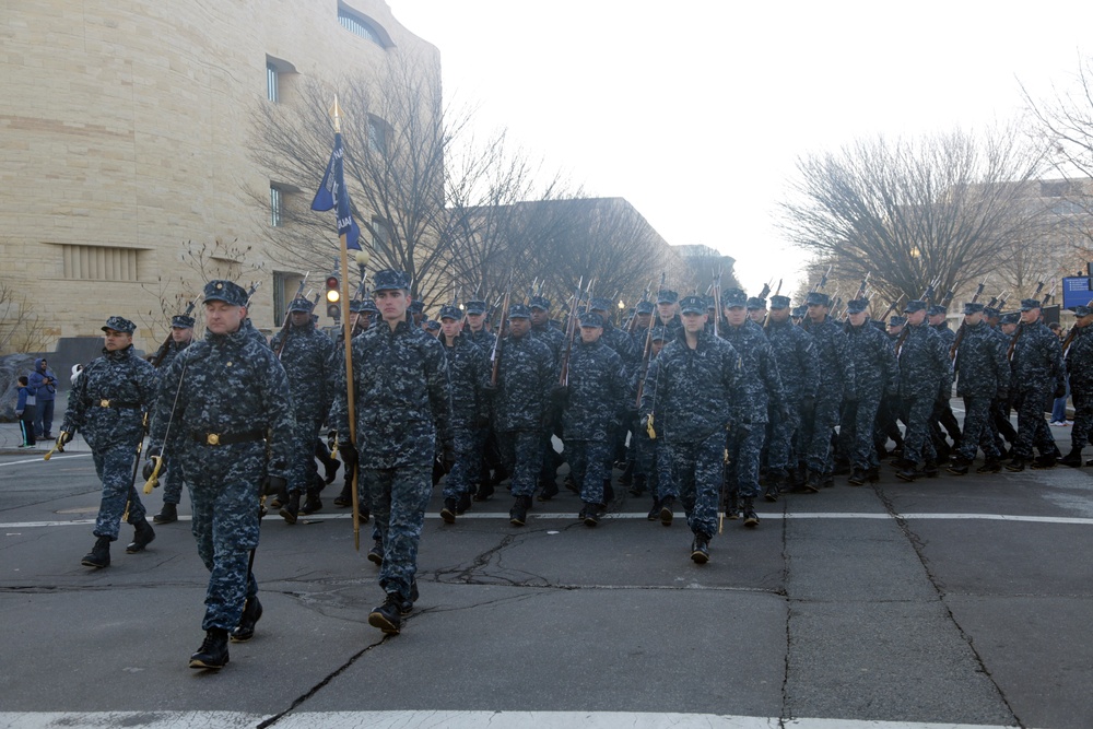 Units rehearse for 2017 inaugural parade