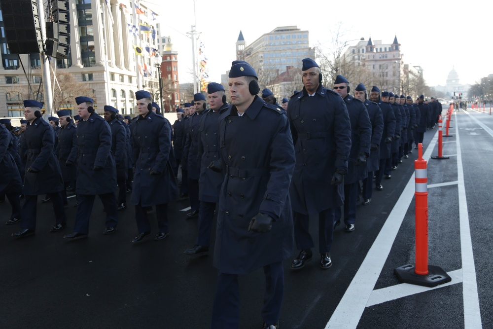 Rehearsal of the inaugural parade