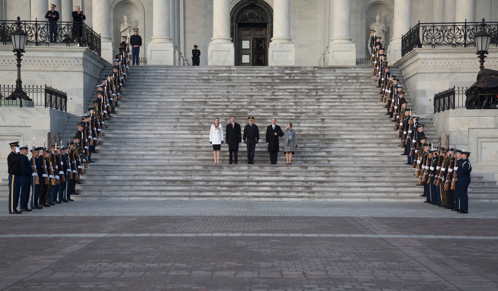 Units Rehearse for 2017 Inaugural Parade