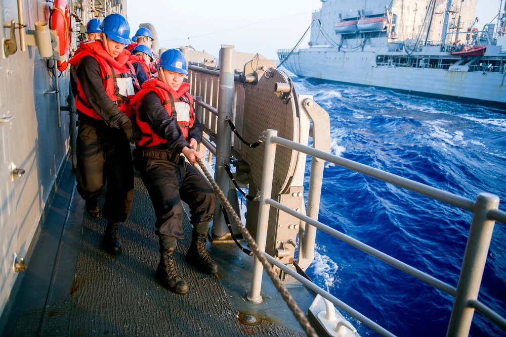 USS Lake Champlain (CG 57) Replenishment-at-sea