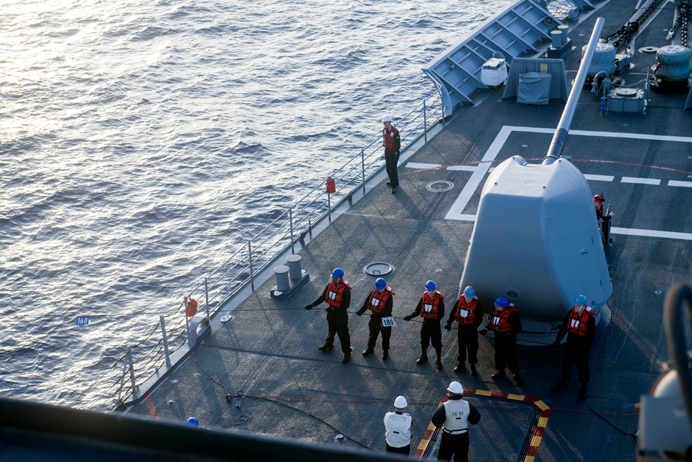 USS Lake Champlain (CG 57) Replenishment-at-sea