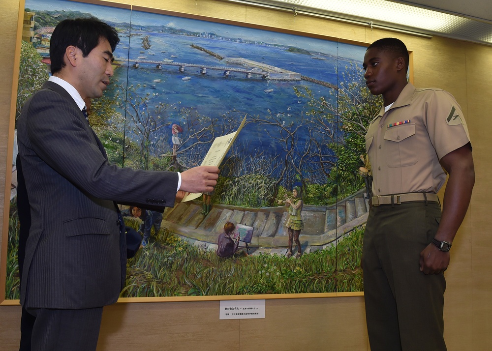 Okinawa-based Marines recognized by Yokosuka Mayor for Heroic Actions