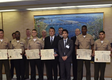 Okinawa-based Marines recognized by Yokosuka Mayor for Heroic Actions