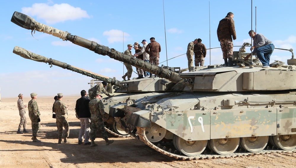 1AD tankers train with Jordanian Armed Forces