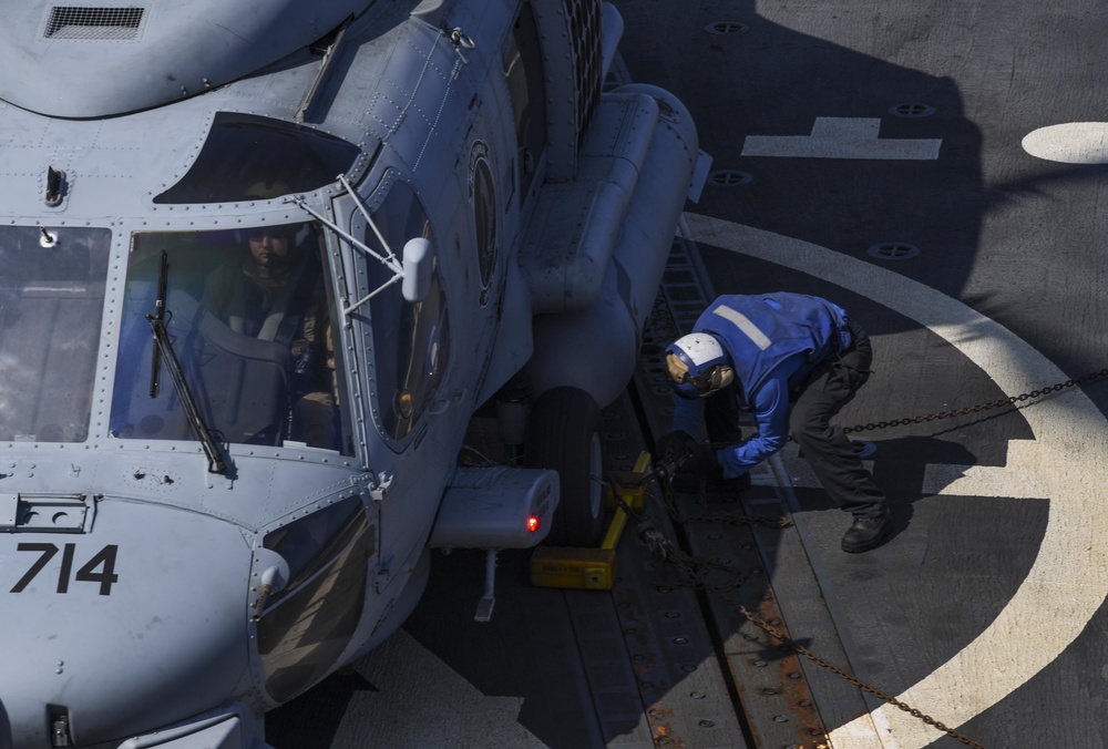 Flight Quarters on USS Wayne E. Meyer (DDG 108)