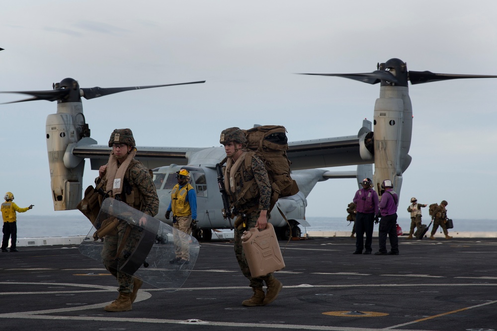 Marines return to USS Mesa Verde