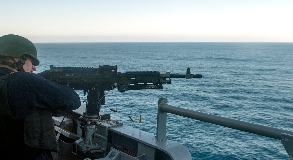 USS Lake Champlain (CG 57) Pre-action Aim Calibration