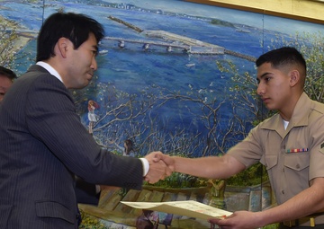Okinawa-based Marines recognized by Yokosuka Mayor for Heroic Actions