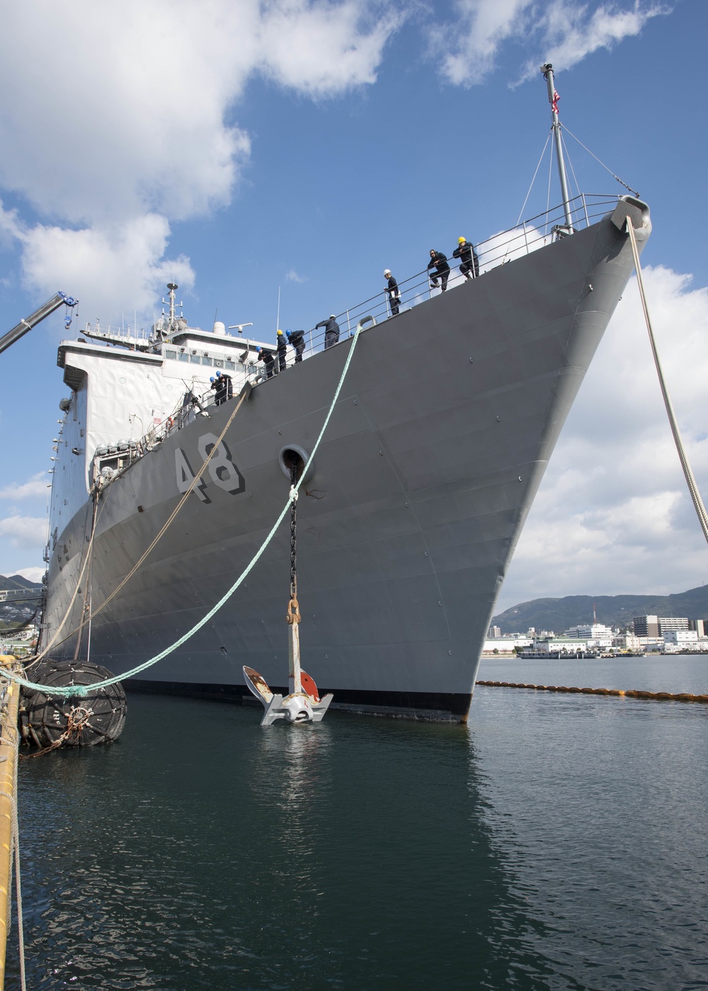 USS Ashland (LSD 48) Anchor Drop Test