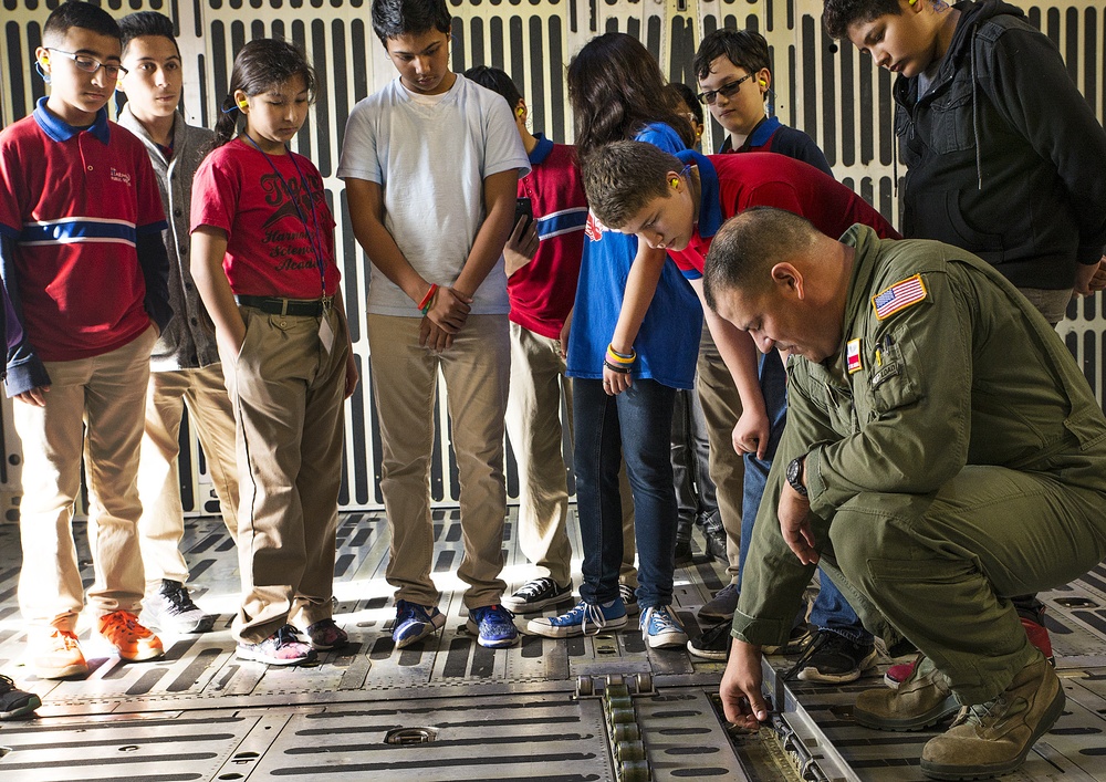 Alamo Wing showcases C-5M during tour
