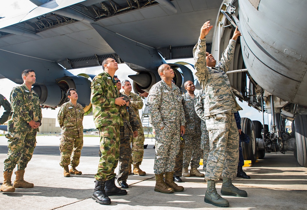 Alamo Wing showcases C-5M during tour