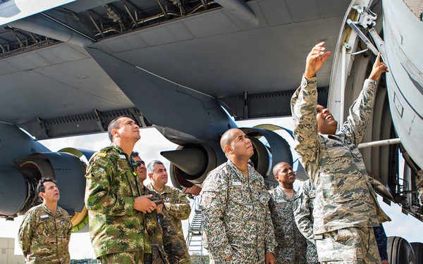 Alamo Wing showcases C-5M during tour
