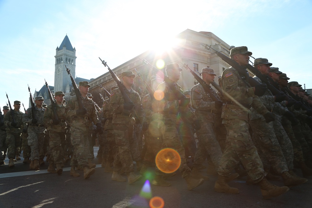 Rehearsal of the Inaugural parade